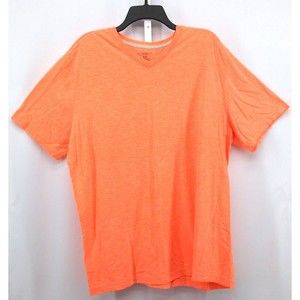 No Boundaries Shirt Women's 2XL Orange Short Sleeve V-Neck T-Shirt